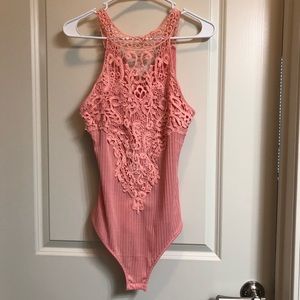 Coral bodysuit